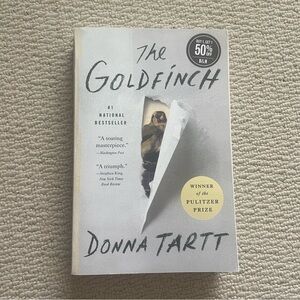 The Goldfinch paperback by Donna Tartt Pulitzer Prize Winner